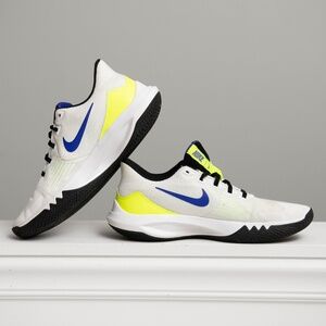 Nike Precision 5 White Barely Volt CW3403-100 Men's Sz 10.5 Basketball Shoes